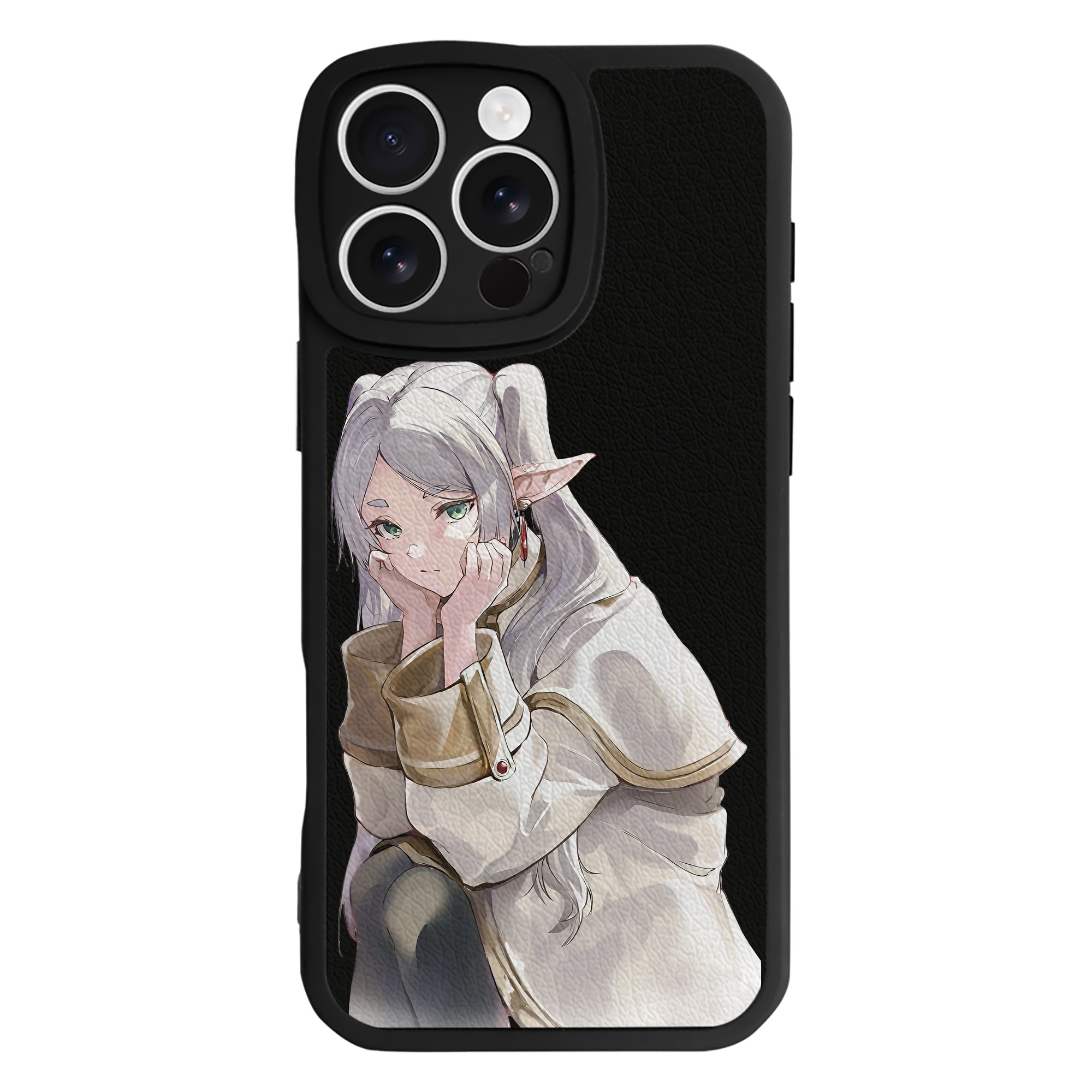 （画像用） 葬送のフリーレン Frieren 【iPhone 16シリーズ対応】シリコンスマホケース（レザー調） 材質：シリコン